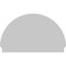 Ekena Millwork Half Round Sunburst Architectural Grade PVC Combination Pediment, 54"W x 33-3/4"H x 2-3/4"P PEDPC054X340HRO01 - alternate 5